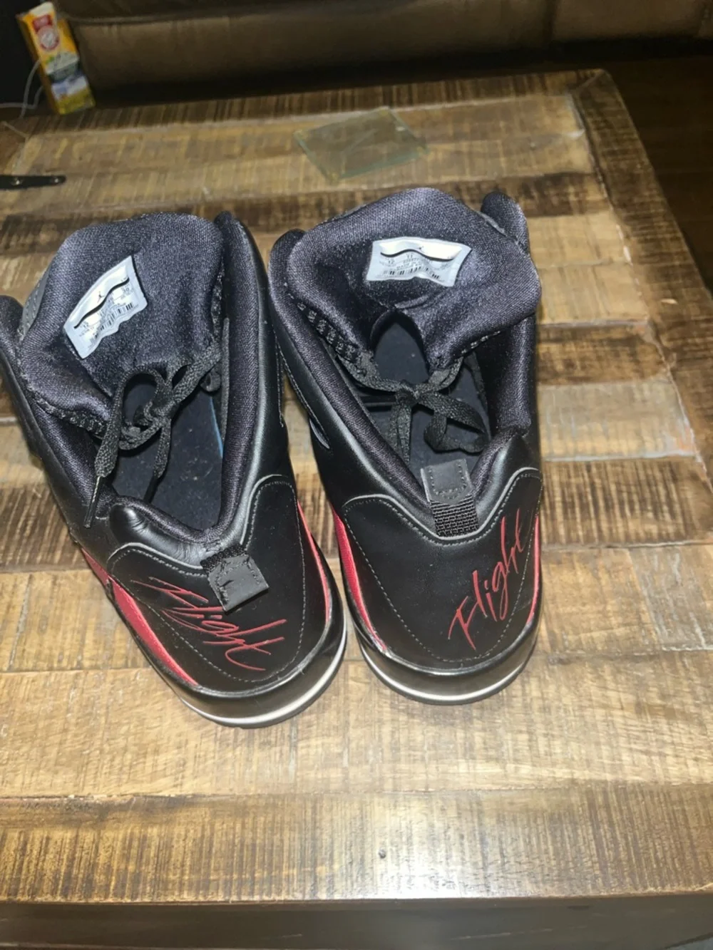Jordan Men’s High-Top Basketball Shoes - Black & Red